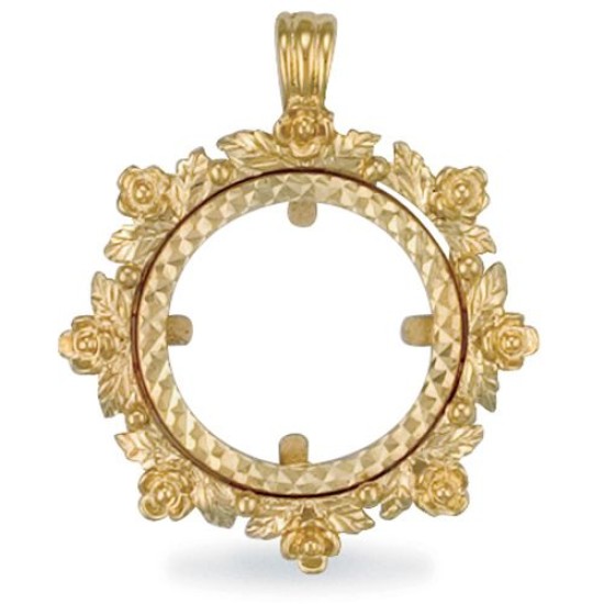 9ct Yellow Gold Half Sovereign Pendant