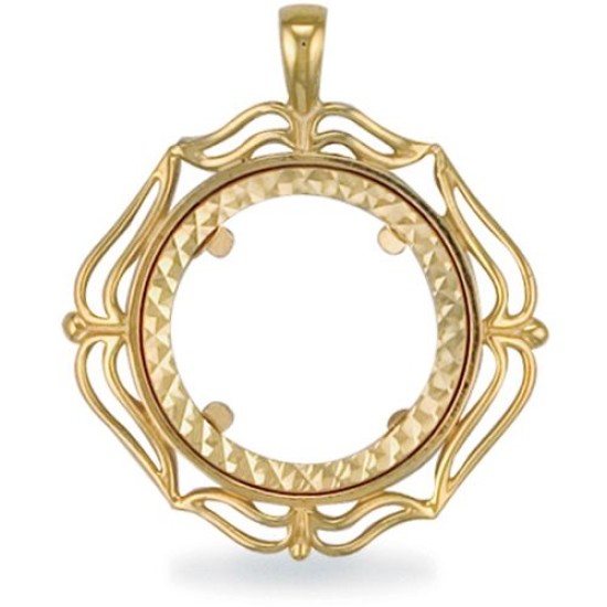9ct Yellow Gold Full Sovereign Pendant