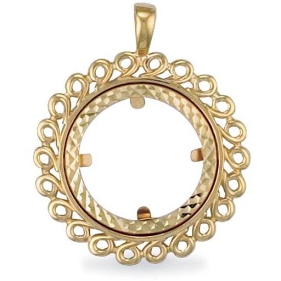 9ct Yellow Gold Half Sovereign Pendant