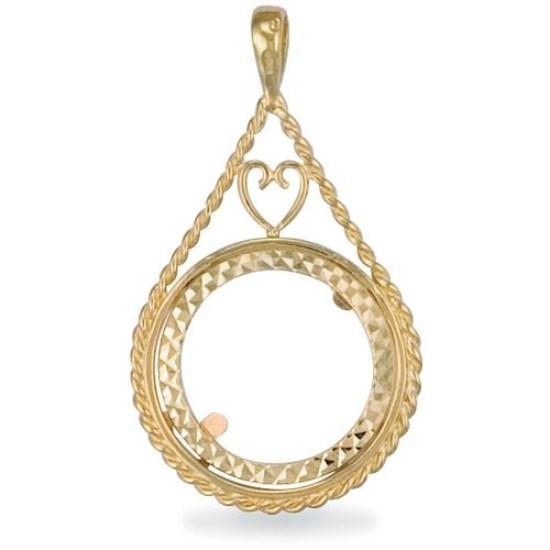 9ct Yellow Gold Half Sovereign Pendant
