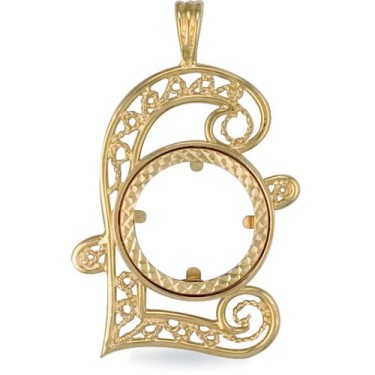 9ct Yellow Gold Full Pound Sovereign Pendant
