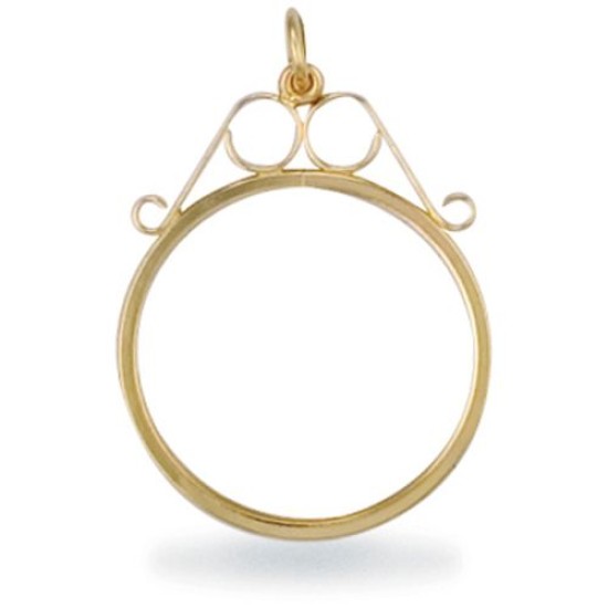 9ct Yellow Gold Half Sovereign Pendant
