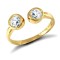 9ct Yellow Gold Cubic Zirconia Toe Ring