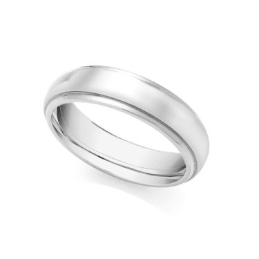 Platinum Fancy 7mm Wedding Band 7mm