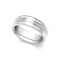 9ct White Fancy 5mm Wedding Band 5mm