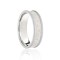 18ct White Flat Court 7mm Celtic Laser Engraved Wedding Band 7mm