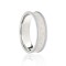 9ct White Flat Court 5mm Celtic Laser Engraved Wedding Band 5mm