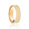 18ct Yellow & White Flat Court 7mm Celtic Laser Engraved Wedding Band 7mm