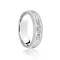 18ct White Court 5mm Celtic Laser Engraved Wedding Band 5mm