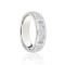 18ct White Court 6mm Celtic Half Engraved Wedding Band 6mm