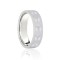 9ct White Flat Court 5mm Celtic Laser Engraved Wedding Band 5mm