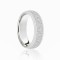 18ct White Court 5mm Celtic Laser Engraved Wedding Band 5mm