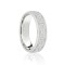 18ct White Flat Court 8mm Celtic Laser Engraved Wedding Band 8mm