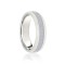 9ct White Court 8mm Celtic Laser Engraved Wedding Band 8mm