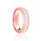 9ct Rose & White Court 5mm Celtic Laser Engraved Wedding Band 5mm