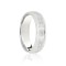 18ct White Flat Court 8mm Celtic Laser Engraved Wedding Band 8mm