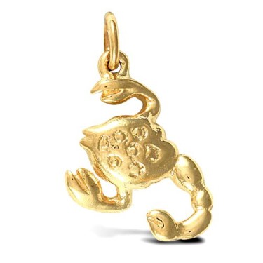 9ct Yellow Gold Zodiac Scorpio Pendant