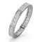 Platinum Channel Set Princess Cut Full Eternity Ring Diamond 1.00ct H Si