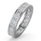 Platinum Channel Set Princess Cut Full Eternity Ring Diamond 3.00ct G VS
