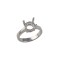 Platinum 1.50ct 7.5mm Round Solitaire 4 Claw Ring Mount