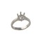 Platinum 1.00ct 6.5mm Round Solitaire 6 Claw Ring Mount