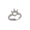 Platinum 1.50ct 7.5mm Round Solitaire 6 Claw Ring Mount