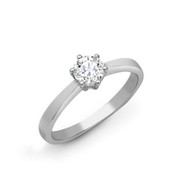Platinum 25pts Solitaire Dia Ring