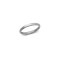 18ct White Gold Standard Weight Court Profile Mirror Finish Wedding Ring 2mm