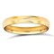 18ct Yellow Gold Standard Weight Court Profile Centre Groove Wedding Ring 3mm