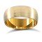 18ct Yellow Gold Standard Weight Court Profile Satin Wedding Ring 7mm