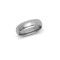 9ct White Gold Standard Weight Court Profile Mirror Finish Wedding Ring 6mm