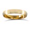 9ct Yellow Gold Standard Weight Court Profile Satin Wedding Ring 3mm