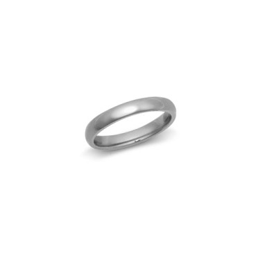Platinum Standard Weight Court Profile Mirror Finish Wedding Ring 3mm