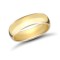 18ct Yellow Gold Standard Weight D-Shape Profile Mirror Finish Wedding Ring 6mm