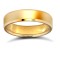 18ct Yellow Gold Standard Weight Flat Court Profile Bevelled Edge Wedding Ring 5mm