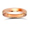 9ct Rose Gold Standard Weight Flat Court Profile Bevelled Edge Wedding Ring 3mm