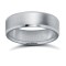 Palladium Standard Weight Flat Court Profile Bevelled Edge Wedding Ring 6mm