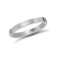 18ct White Gold Standard Weight Flat Profile Mirror Finish Wedding Ring 2mm