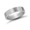 18ct White Gold Standard Weight Flat Profile Mirror Finish Wedding Ring 5mm