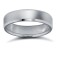 9ct White Gold Standard Weight Flat Profile Bevelled Edge Wedding Ring 5mm