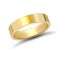 9ct Yellow Gold Standard Weight Flat Profile Mirror Finish Wedding Ring 5mm