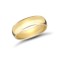 18ct Yellow Gold 6mm Lightweight D-Shape Profile Mirror Finish Wedding Ring 6mm