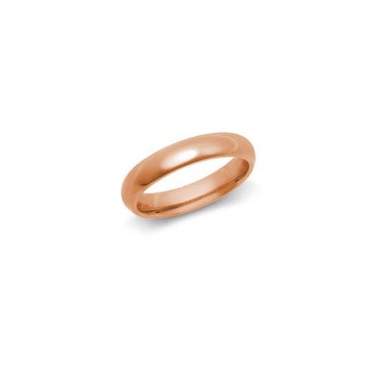 9ct Rose Gold Premium Weight Court Profile Mirror Finish Wedding Ring