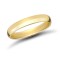 9ct Yellow Gold Premium Weight D-Shape Profile Mirror Finish Wedding Ring 4mm