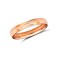 18ct Rose Gold Standard Weight Court Profile Centre Groove Wedding Ring 3mm