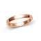 18ct Rose Gold Standard Weight Court Profile Mirror Finish Wedding Ring 3mm
