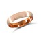 18ct Rose Gold Standard Weight Court Profile Satin Wedding Ring 4mm