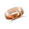 18ct Rose Gold Standard Weight Court Profile Satin Wedding Ring 5mm