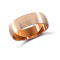 18ct Rose Gold Standard Weight Court Profile Satin Wedding Ring 6mm