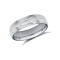 18ct White Gold Standard Weight Court Profile Centre Groove Wedding Ring 5mm